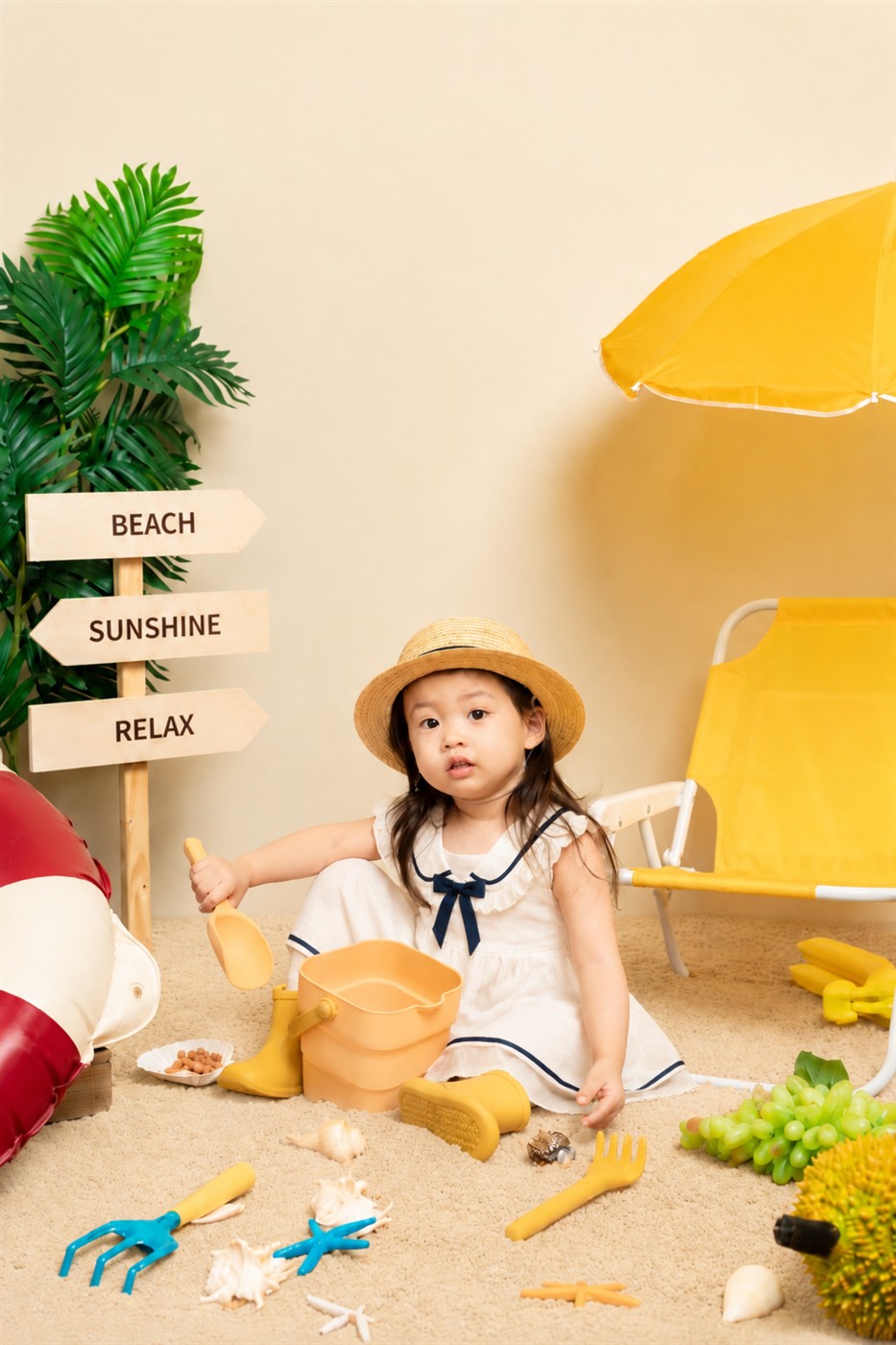 오때요 스튜디오 해변 촬영 사진